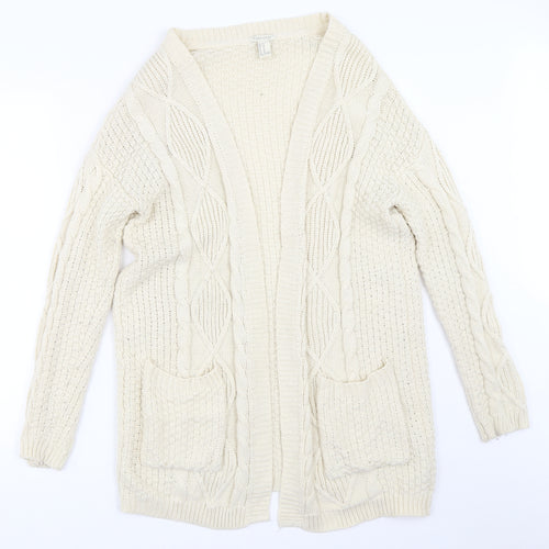 FOREVER 21 Womens Beige   Cardigan Jumper Size M