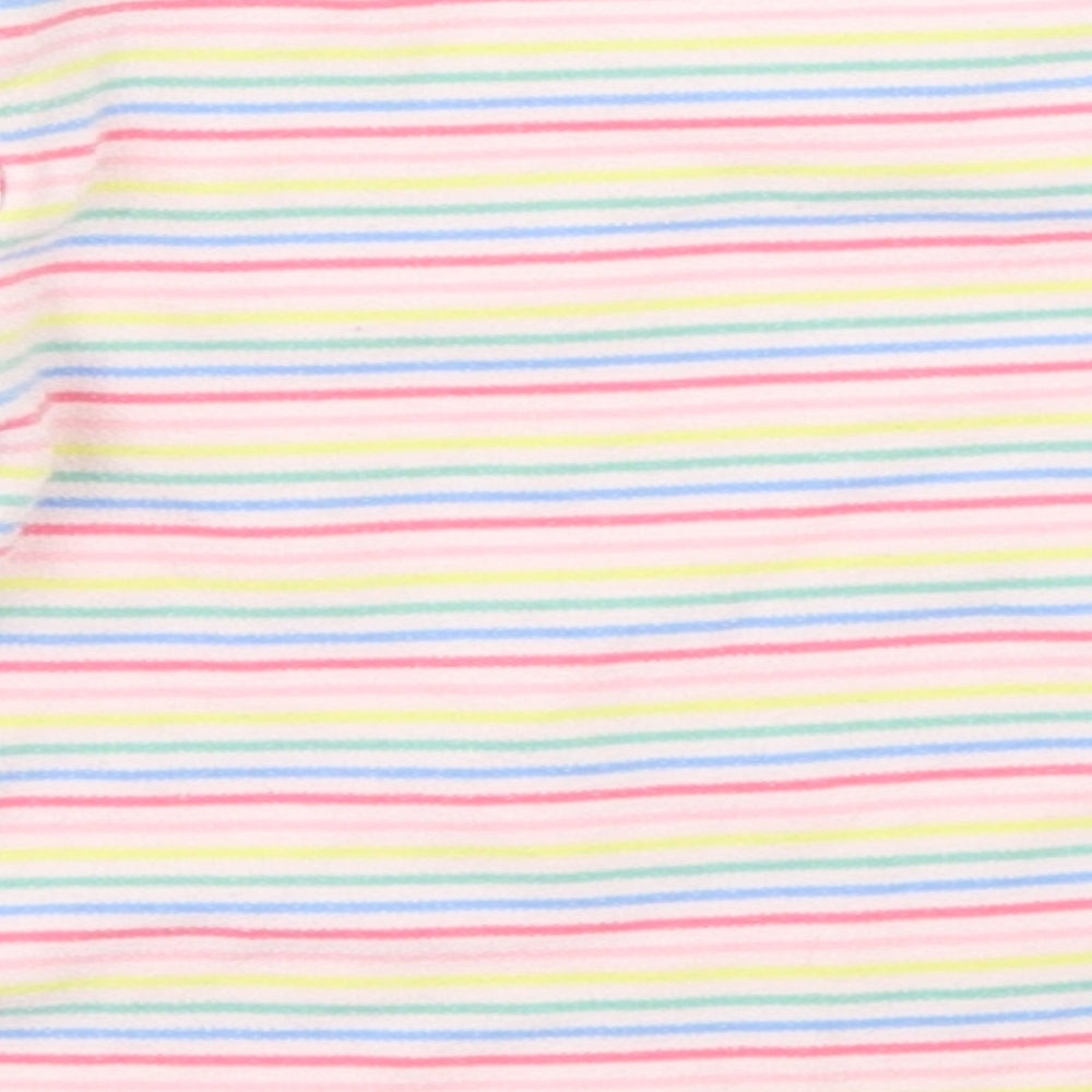 F&F Girls Pink Striped  Basic T-Shirt Size 12-18 Months