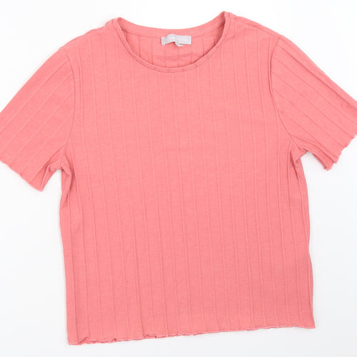 Red Herring Womens Pink   Basic T-Shirt Size 14