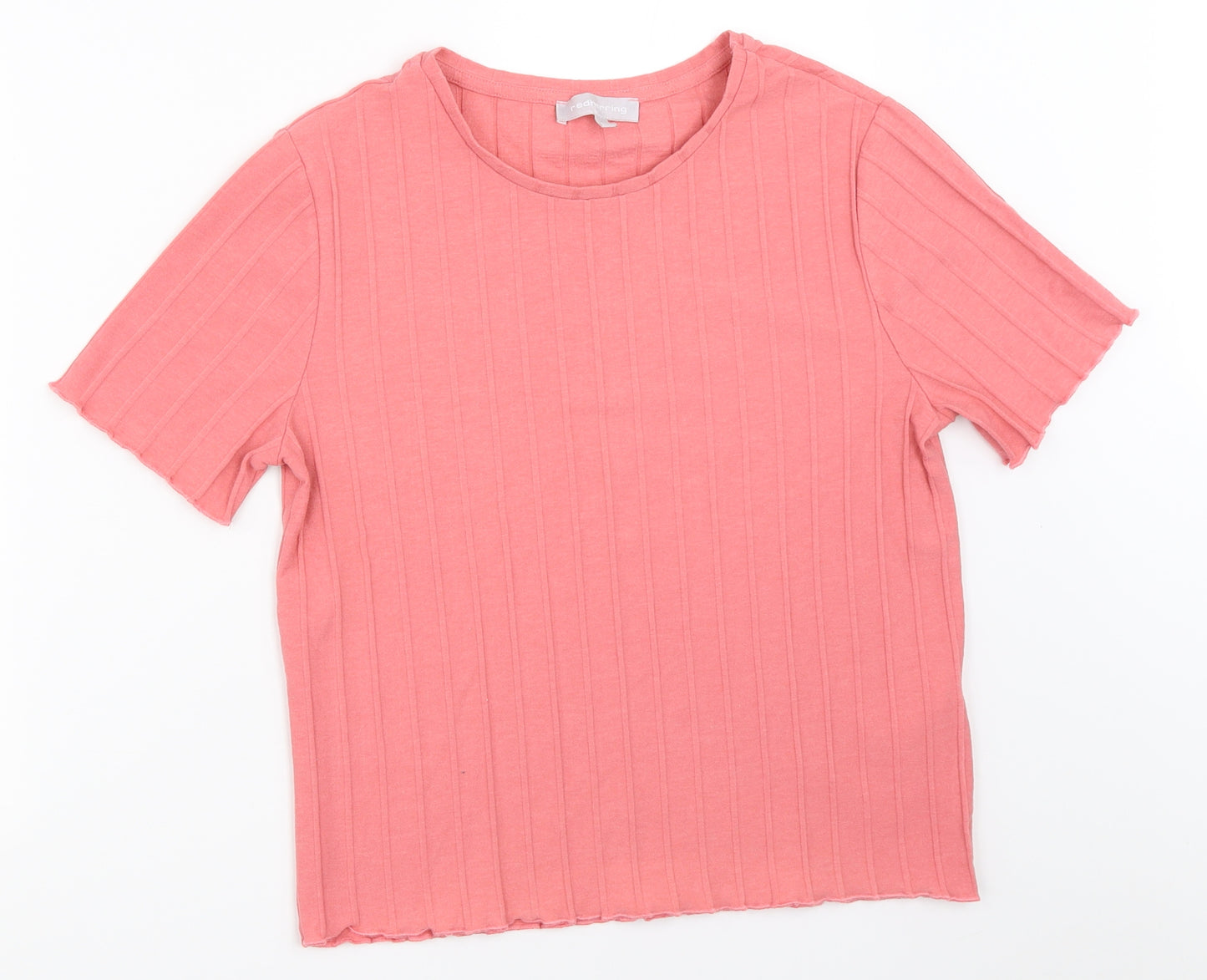Red Herring Womens Pink   Basic T-Shirt Size 14