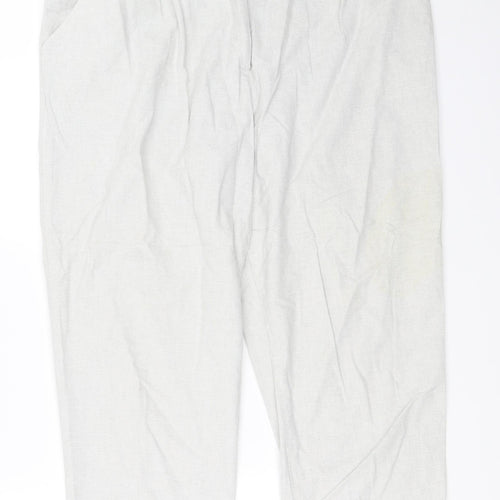 Marks and Spencer Womens Grey   Trousers  Size 18 L25 in