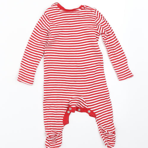 F&F Baby Red Striped  Babygrow One-Piece Size 3-6 Months  - christmas