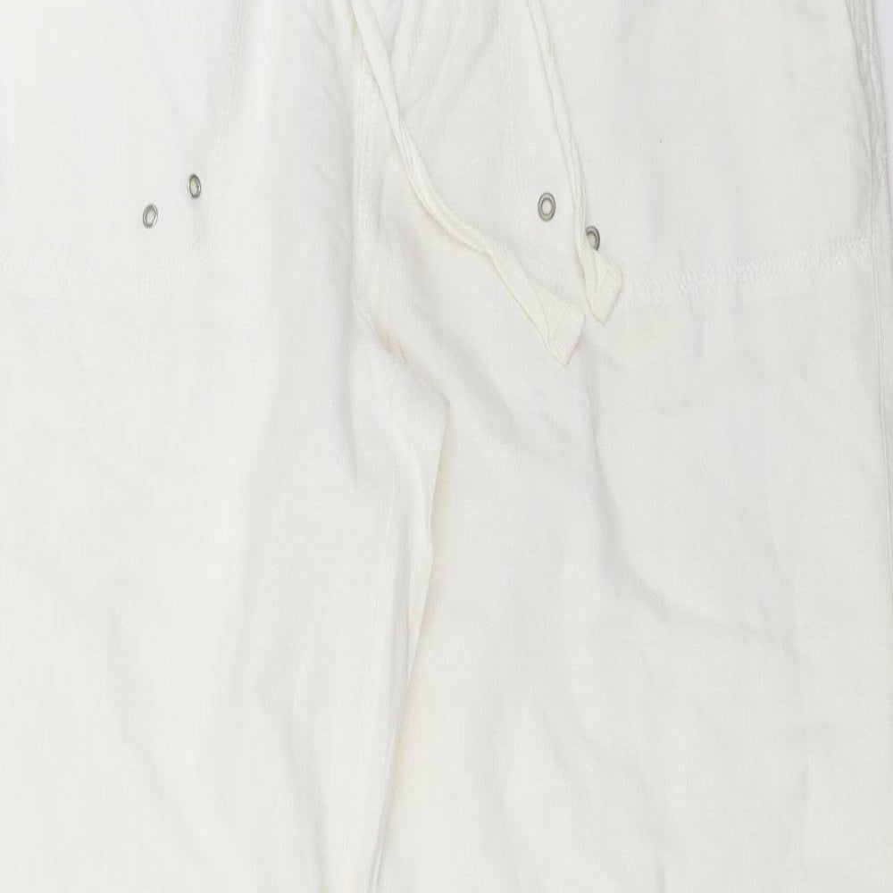 New Look Womens White   Trousers  Size 16 L30.5 in