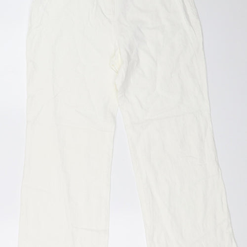 Preworn Womens White   Trousers  Size 34 in L26 in