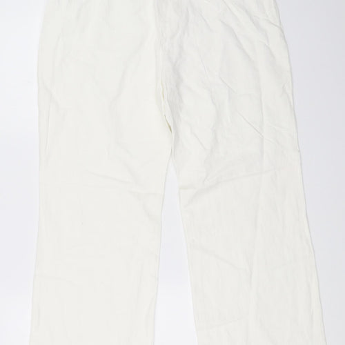 Preworn Womens White   Trousers  Size 34 in L26 in