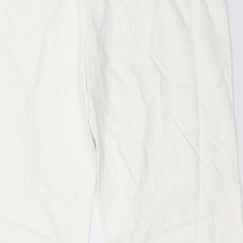 Preworn Womens White   Trousers  Size 34 in L26 in