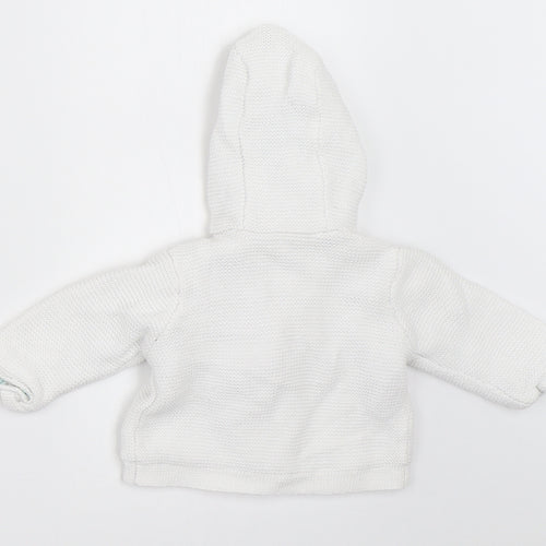 Mini Club Baby White   Cardigan Jumper Size 0-3 Months