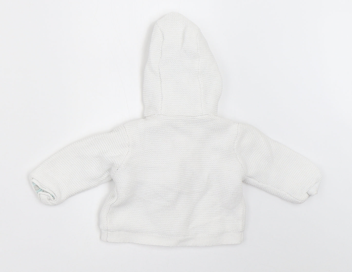 Mini Club Baby White   Cardigan Jumper Size 0-3 Months