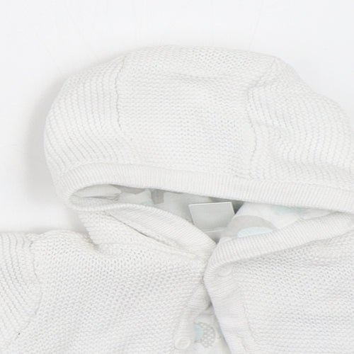 Mini Club Baby White   Cardigan Jumper Size 0-3 Months