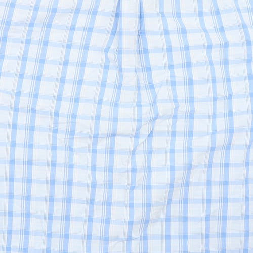 Maine New England Mens Blue Check   Button-Up Size XL