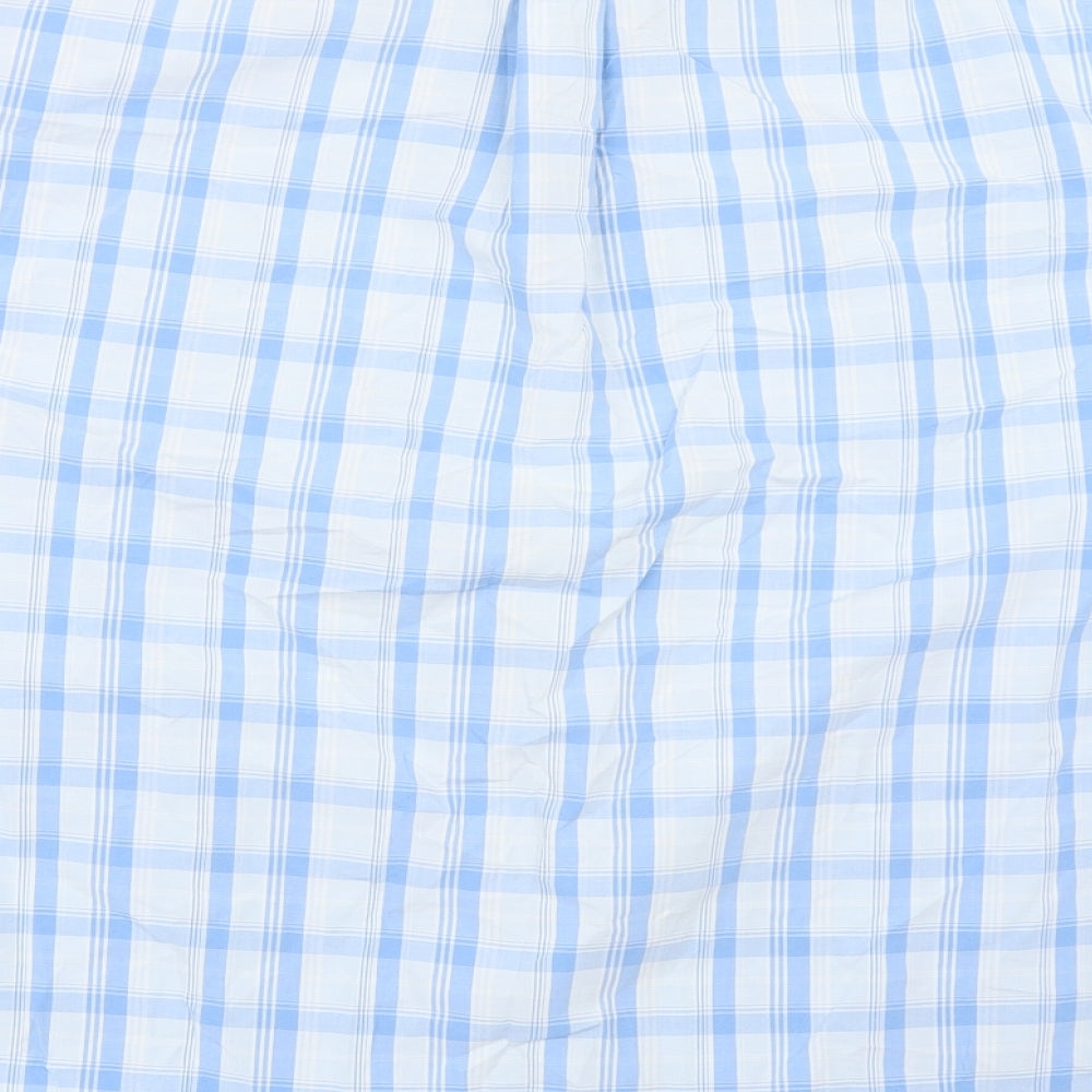 Maine New England Mens Blue Check   Button-Up Size XL