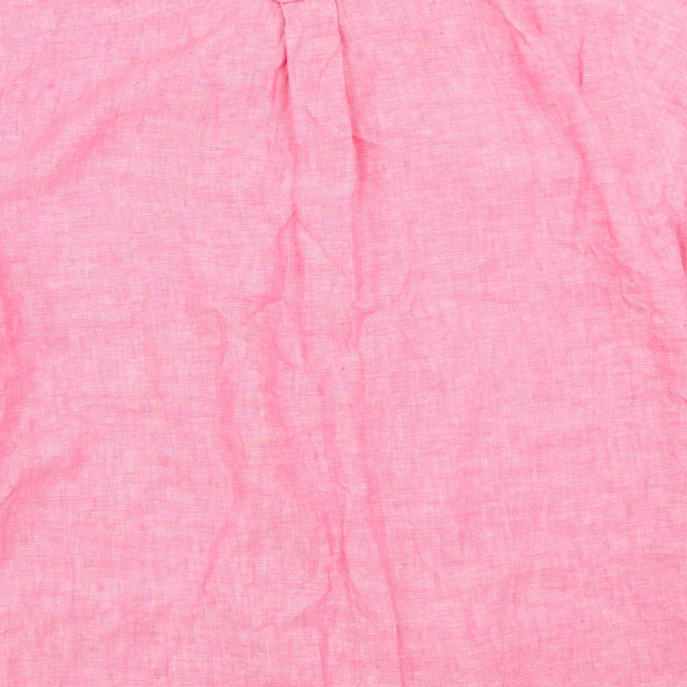 Maine New England Mens Pink    Button-Up Size XL