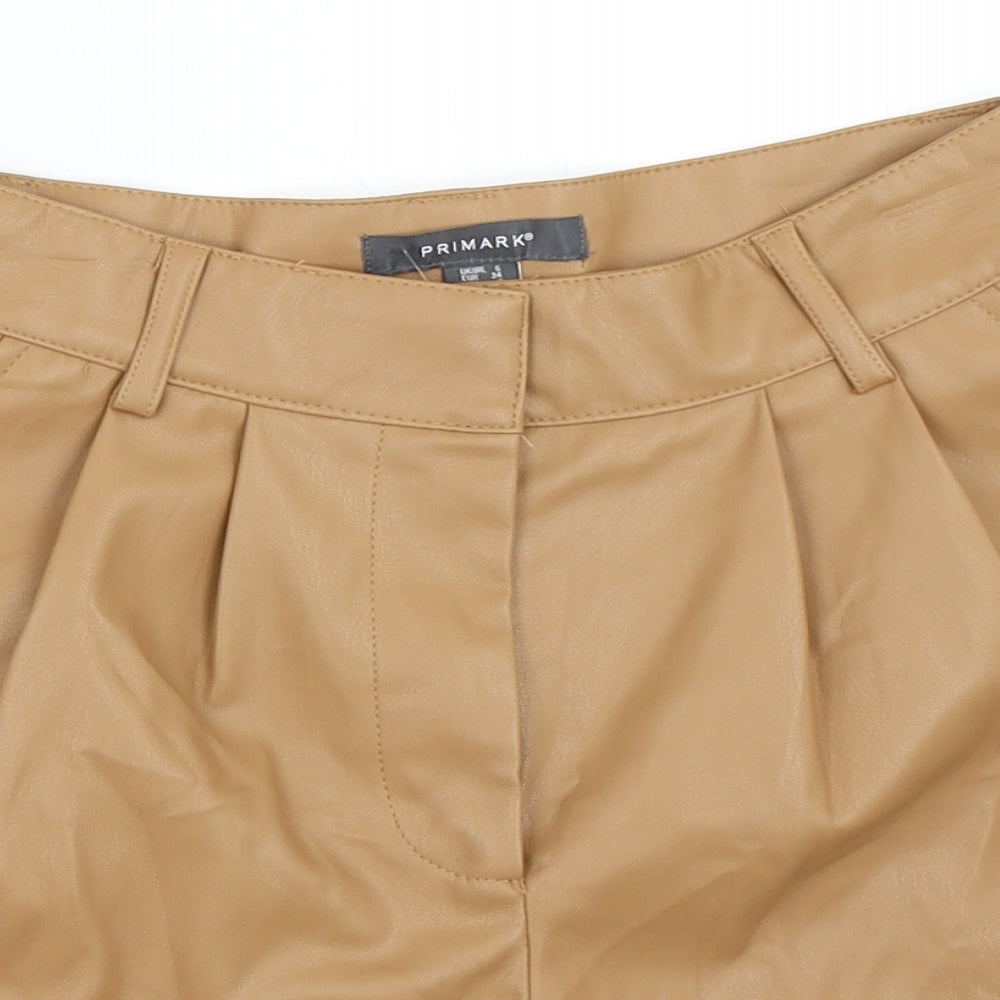 Primark Womens Brown   Hot Pants Shorts Size 6