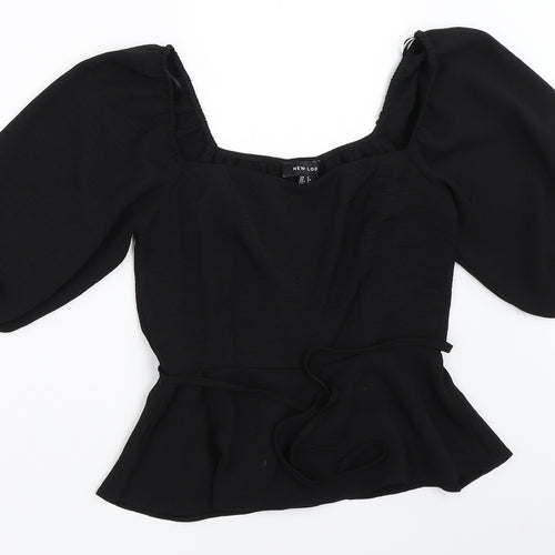 New Look Womens Black   Basic Blouse Size 6