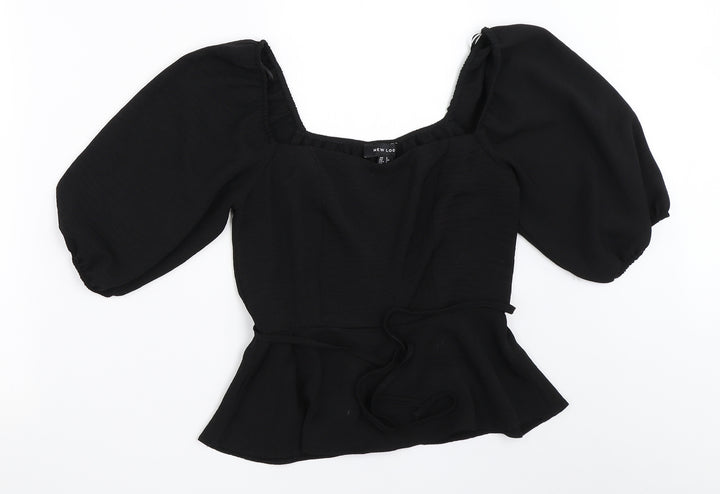New Look Womens Black   Basic Blouse Size 6