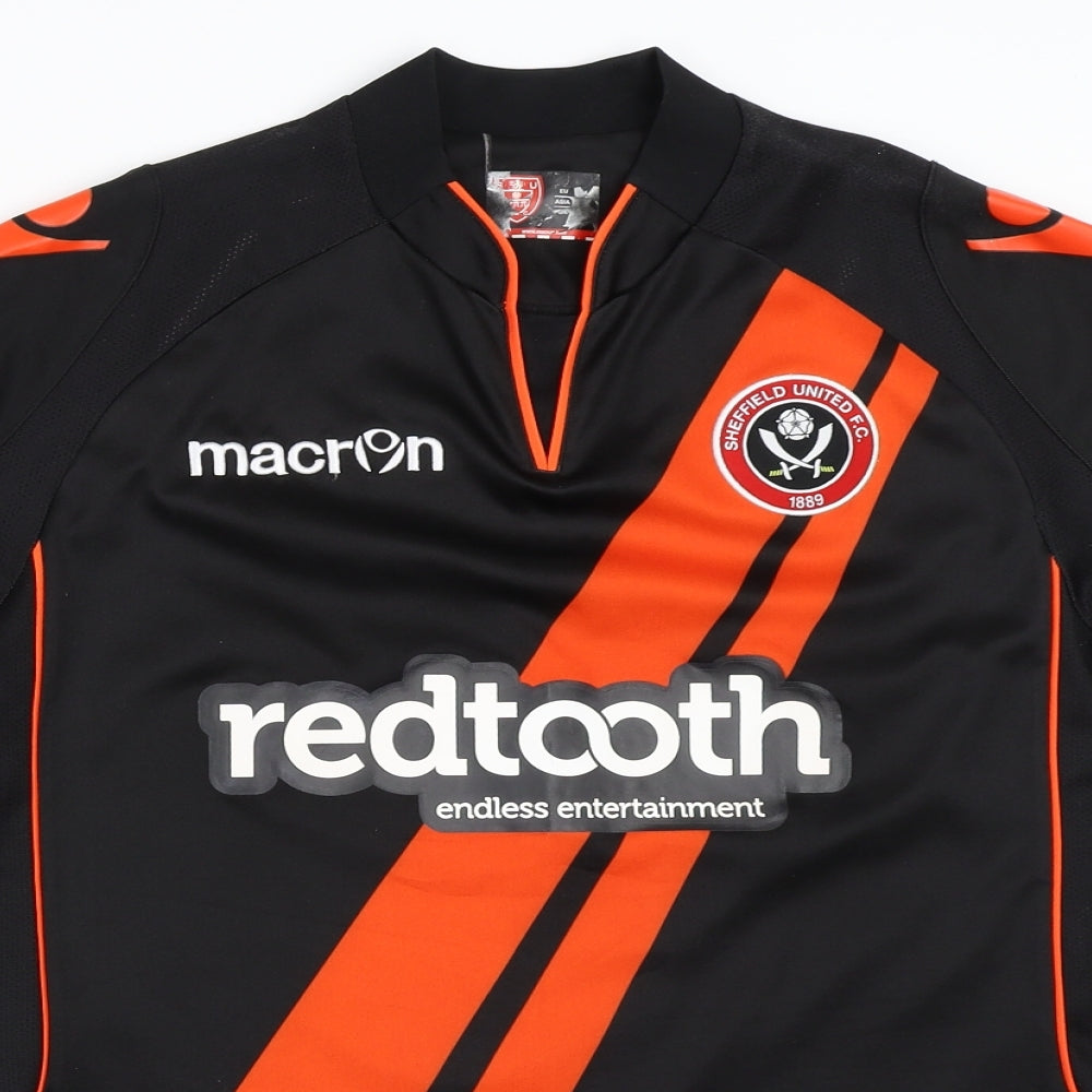 Preworn Mens Black    T-Shirt Size M  - sheffield united football