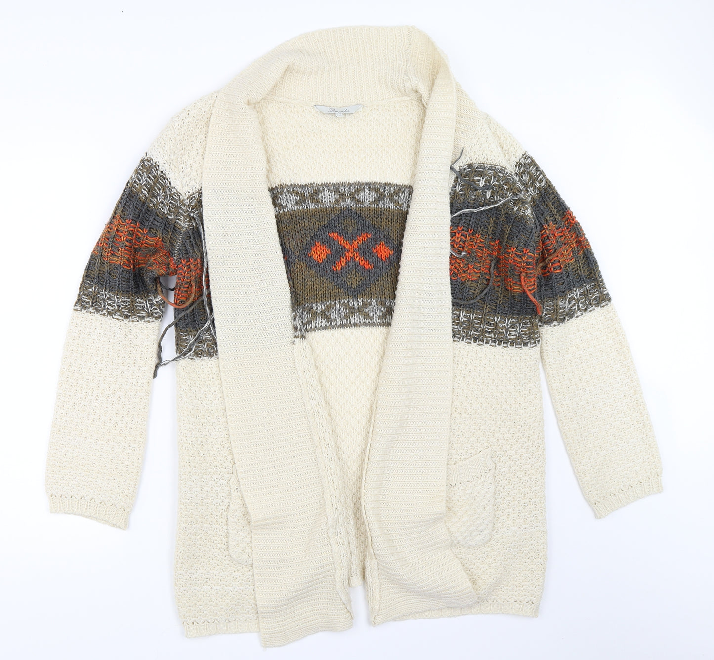 Peacocks Womens Beige   Cardigan Jumper Size S