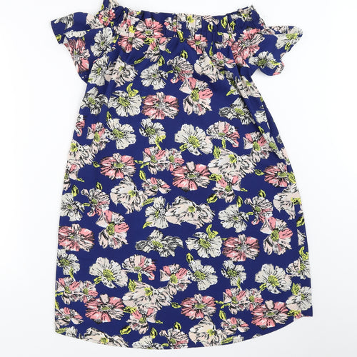 Atmosphere Womens Blue Floral  Shift  Size 10
