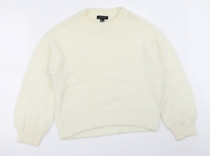 New Look Womens Ivory Pullover Jumper Size S