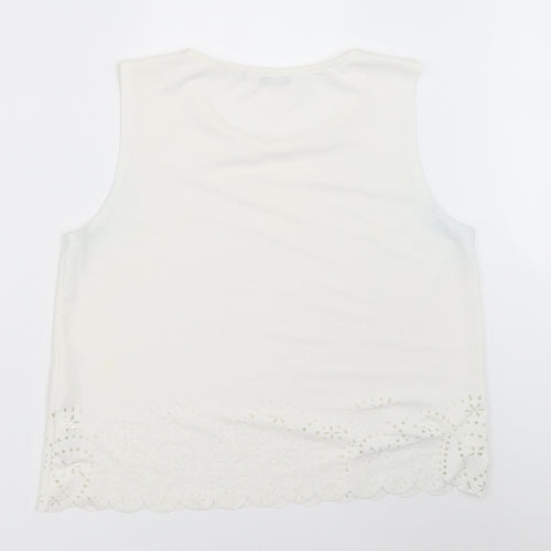 New Look Womens White   Basic Blouse Size 14
