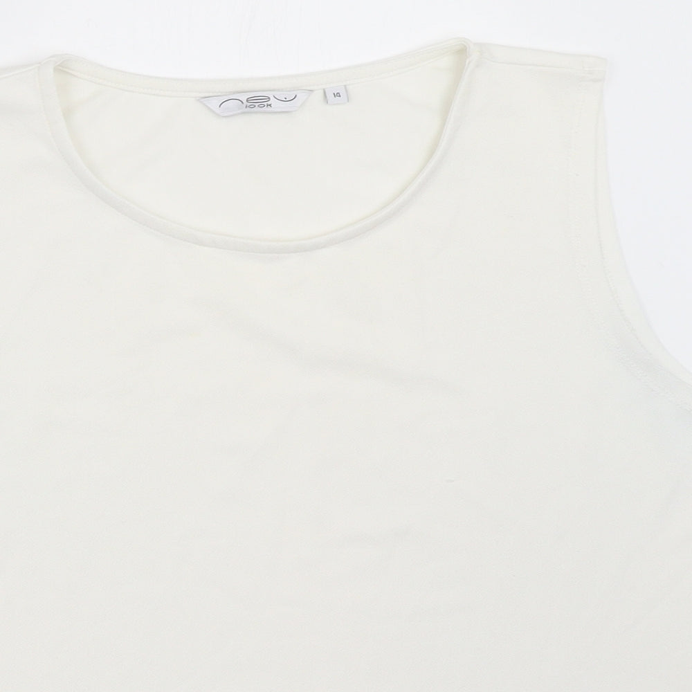 New Look Womens White   Basic Blouse Size 14