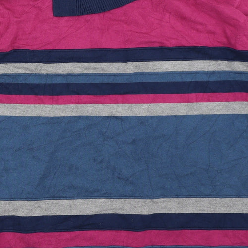 Country Casuals Womens Blue Striped  Pullover Jumper Size M