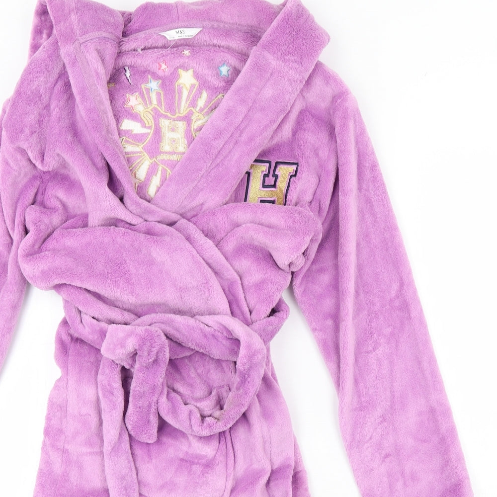 m&s Girls Purple Solid  Cami Gown Size 13 Years  - Hogwarts