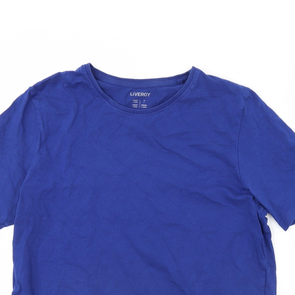 Livergy Mens Blue    T-Shirt Size L