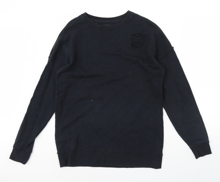 River Island Mens Blue Pullover Jumper Size S