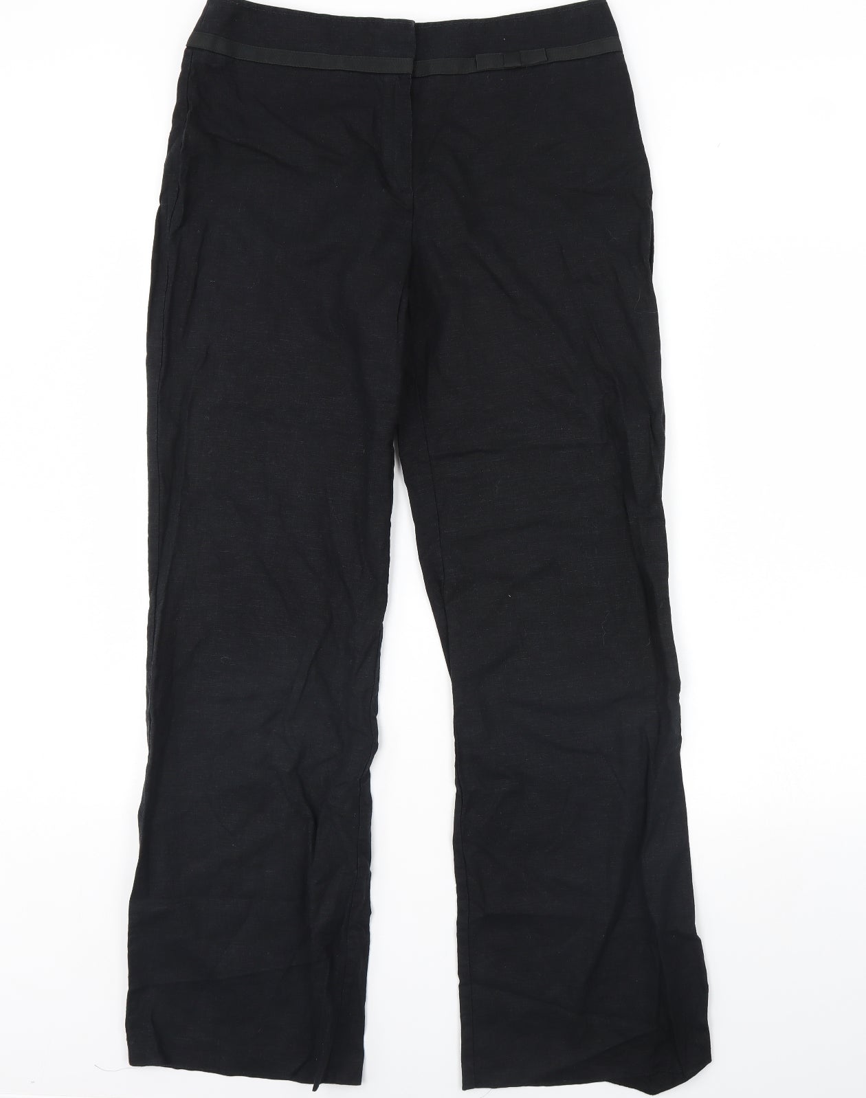 m&s Womens Black   Trousers  Size 12 L32 in