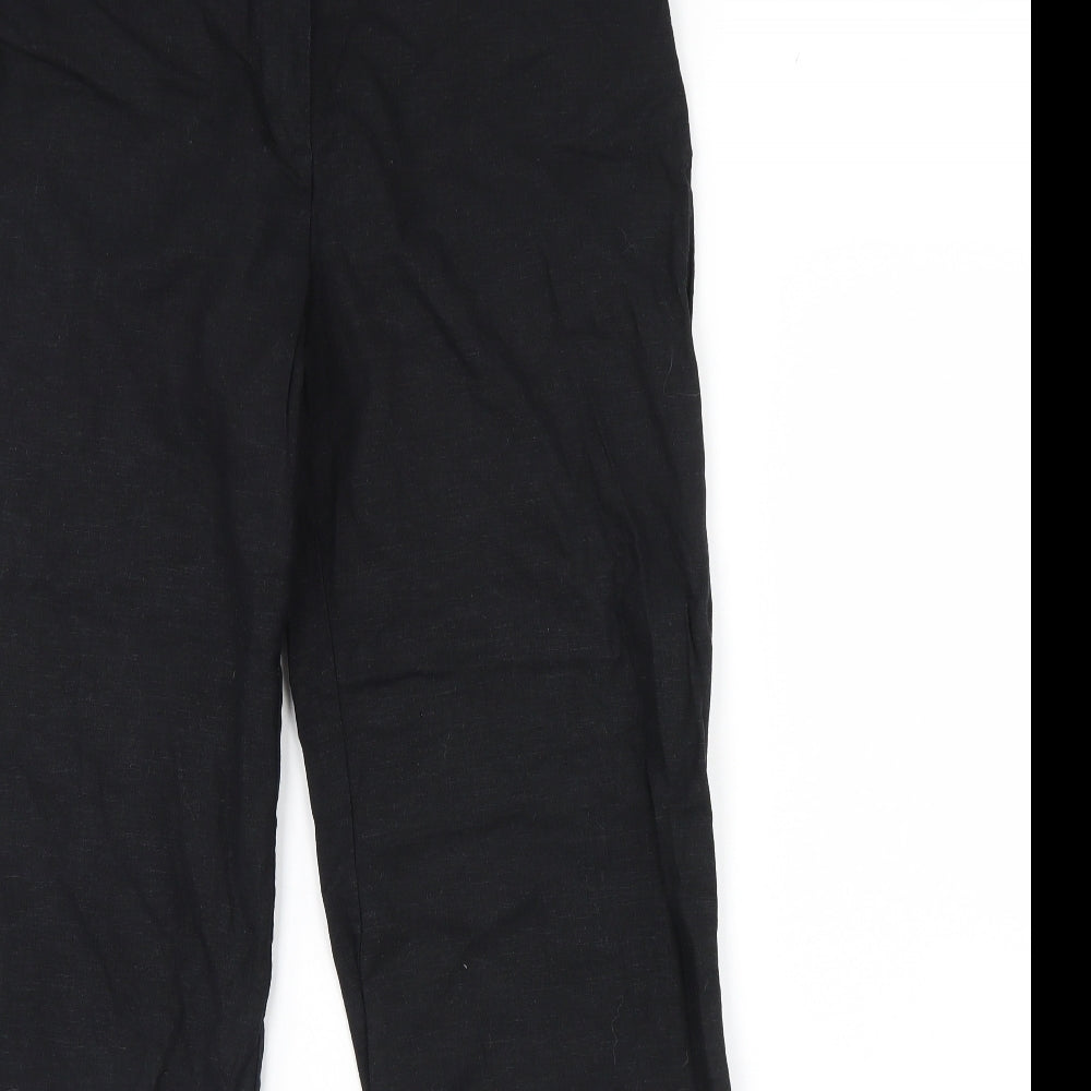 m&s Womens Black   Trousers  Size 12 L32 in