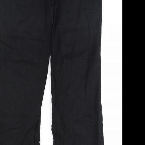 m&s Womens Black   Trousers  Size 12 L32 in