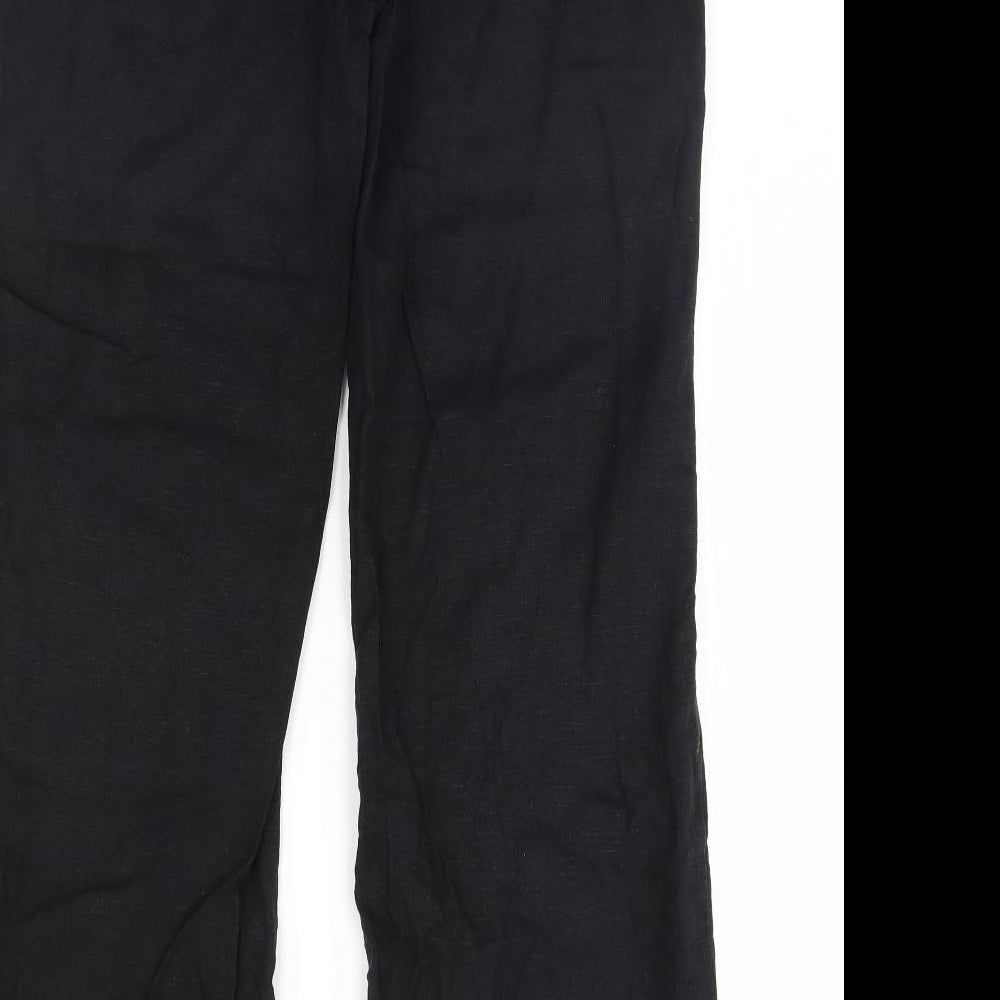 m&s Womens Black   Trousers  Size 12 L32 in