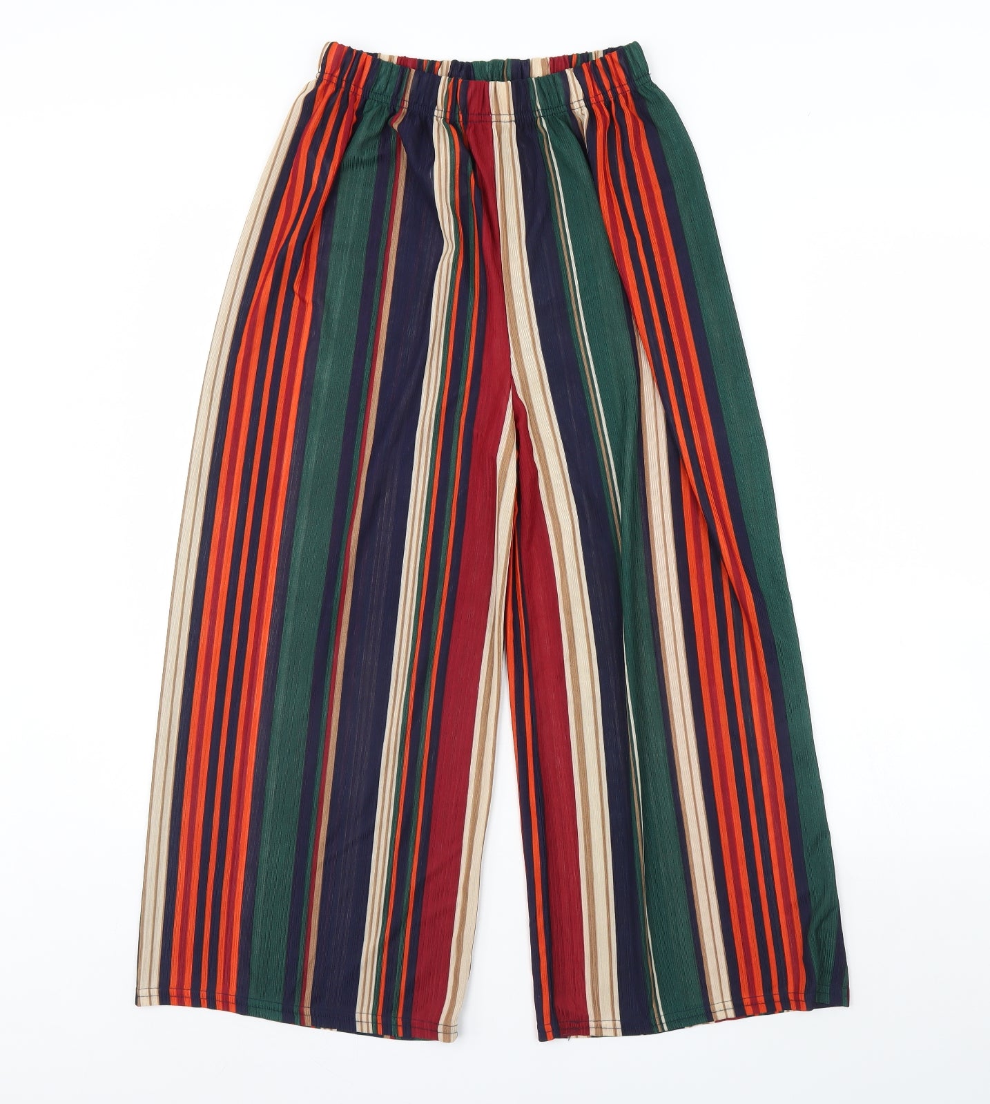 Quiz Womens Multicoloured Striped  Trousers  Size 10 L28 in