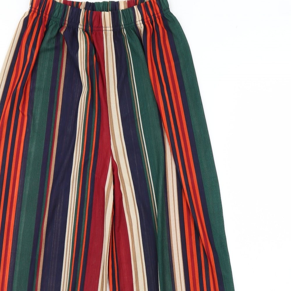 Quiz Womens Multicoloured Striped  Trousers  Size 10 L28 in