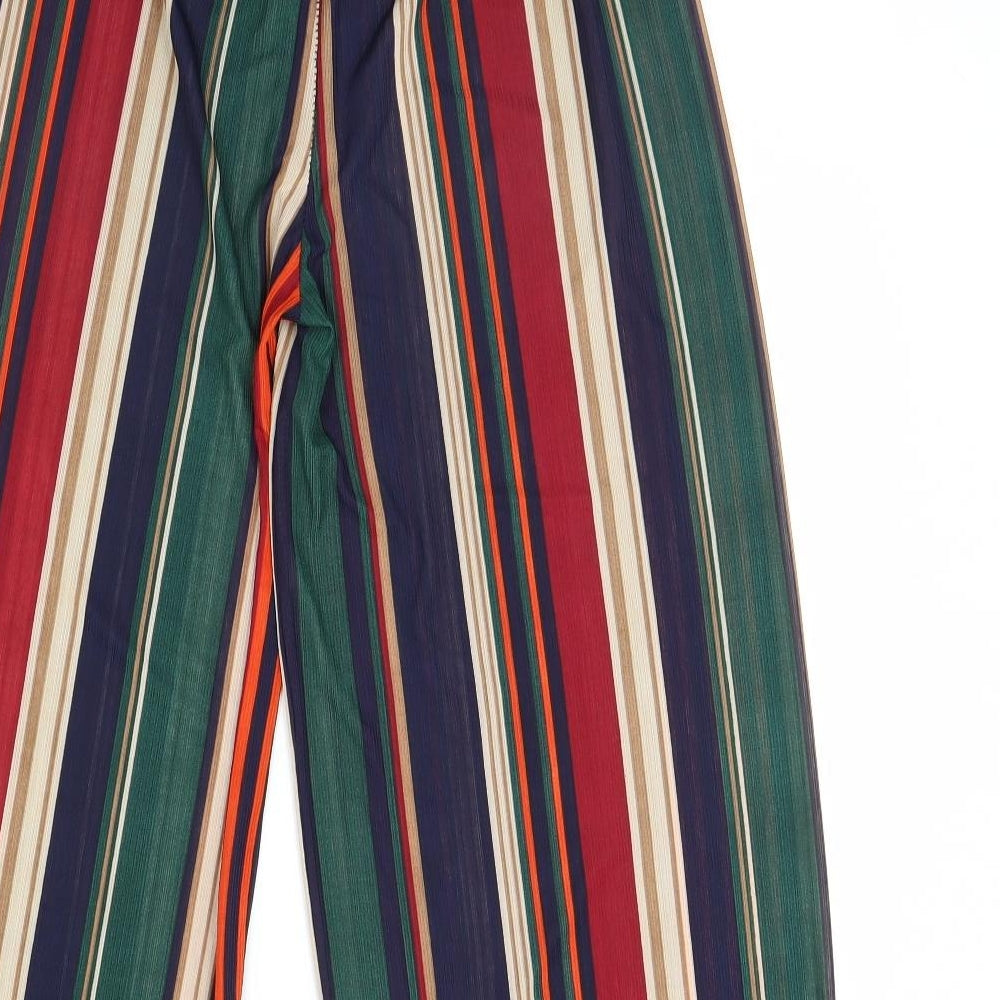 Quiz Womens Multicoloured Striped  Trousers  Size 10 L28 in