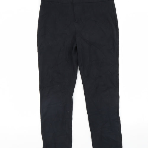M&S Womens Black   Trousers  Size 10 L28 in