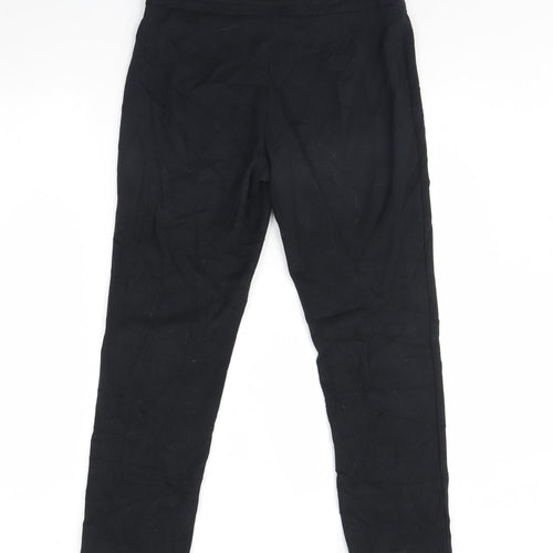 M&S Womens Black   Trousers  Size 10 L28 in