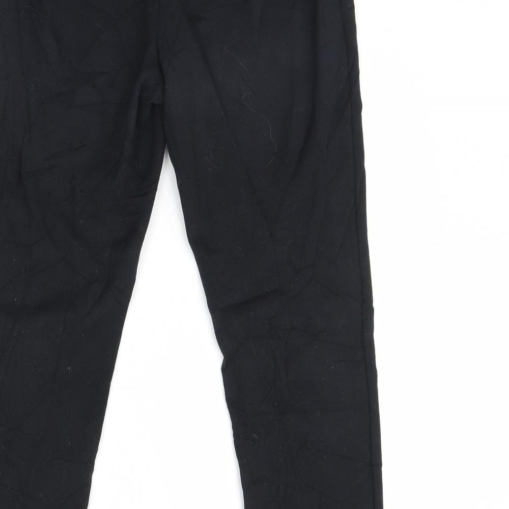 M&S Womens Black   Trousers  Size 10 L28 in