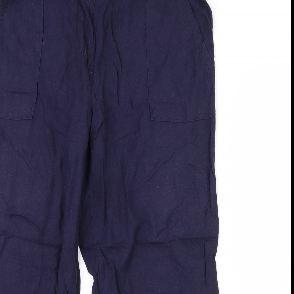 m&s Womens Blue   Trousers  Size 18 L30 in
