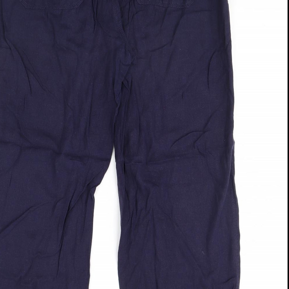 m&s Womens Blue   Trousers  Size 18 L30 in