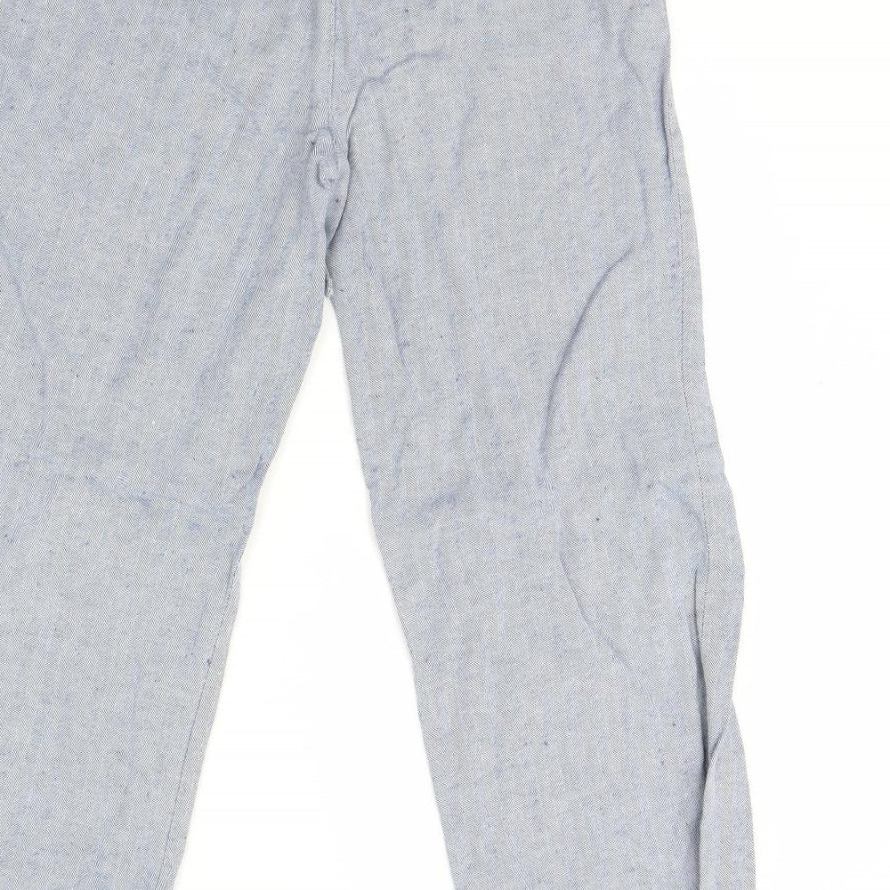 m&s Womens Blue   Trousers  Size 10 L28 in