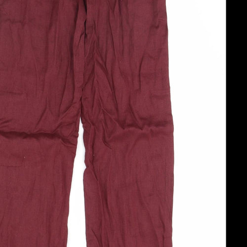 George Womens Red   Trousers  Size 10 L30 in