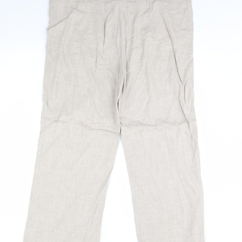 Preworn Womens Beige   Trousers  Size 40 in L28 in