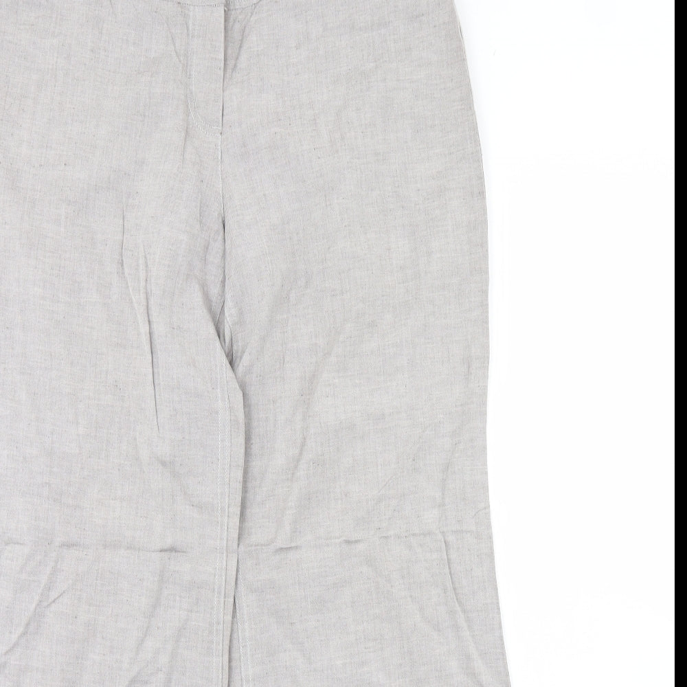 Per Una Womens Grey   Trousers  Size 12 L32 in