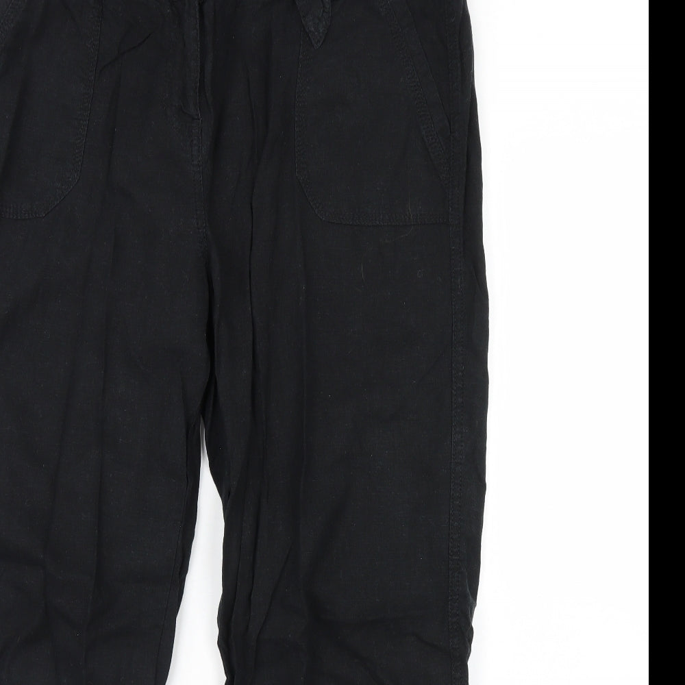 M&S Womens Black   Trousers  Size 16 L30 in