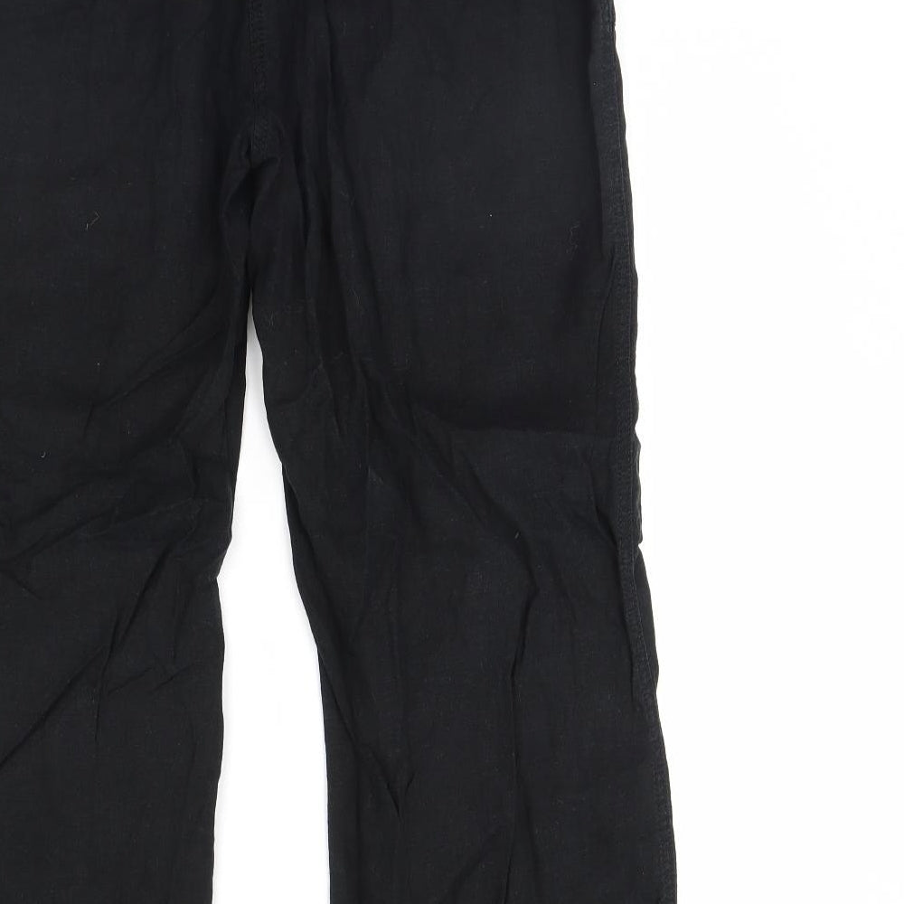 M&S Womens Black   Trousers  Size 16 L30 in