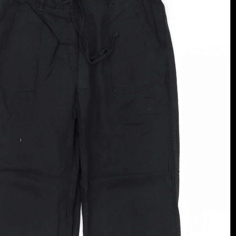 M&S Womens Black   Trousers  Size 14 L31 in