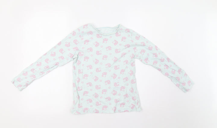 George Girls Blue Polka Dot Pyjama Set Size 10-11 Years