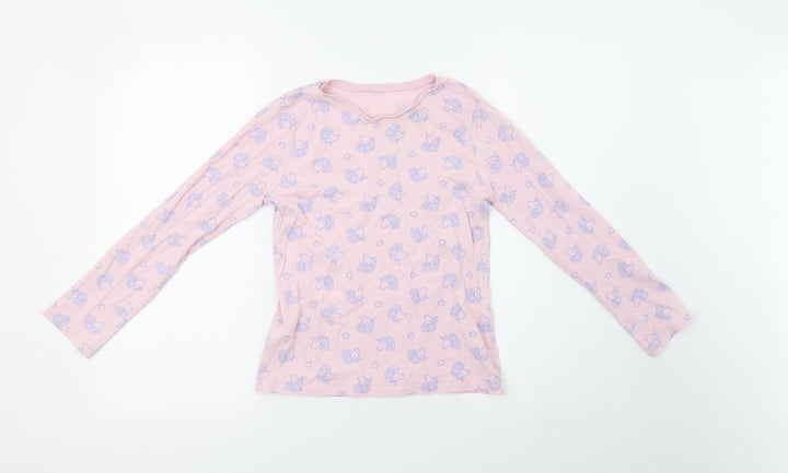 George Girls Pink Polka Dot Pyjama Set Size 10-11 Years